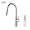 Kibi Hilo Single Handle Pull Down Kitchen Sink Faucet with Soap Dispenser C-KKF2008CH-KSD100CH - alternate 1